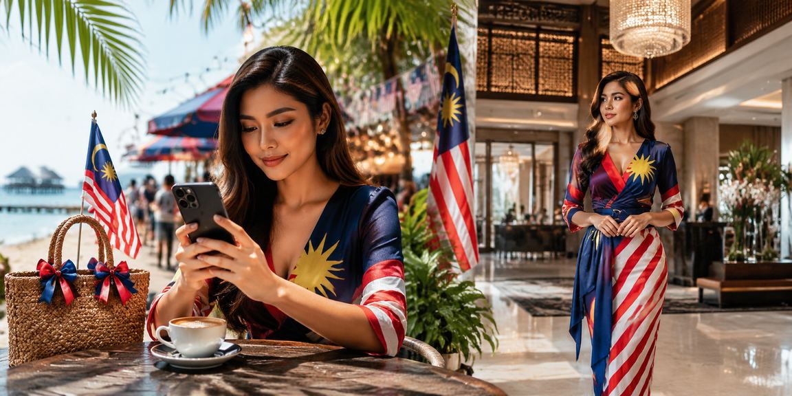 Pengguna Malaysia menggunakan telefon bimbit untuk akses platform hiburan gmp99 dalam talian